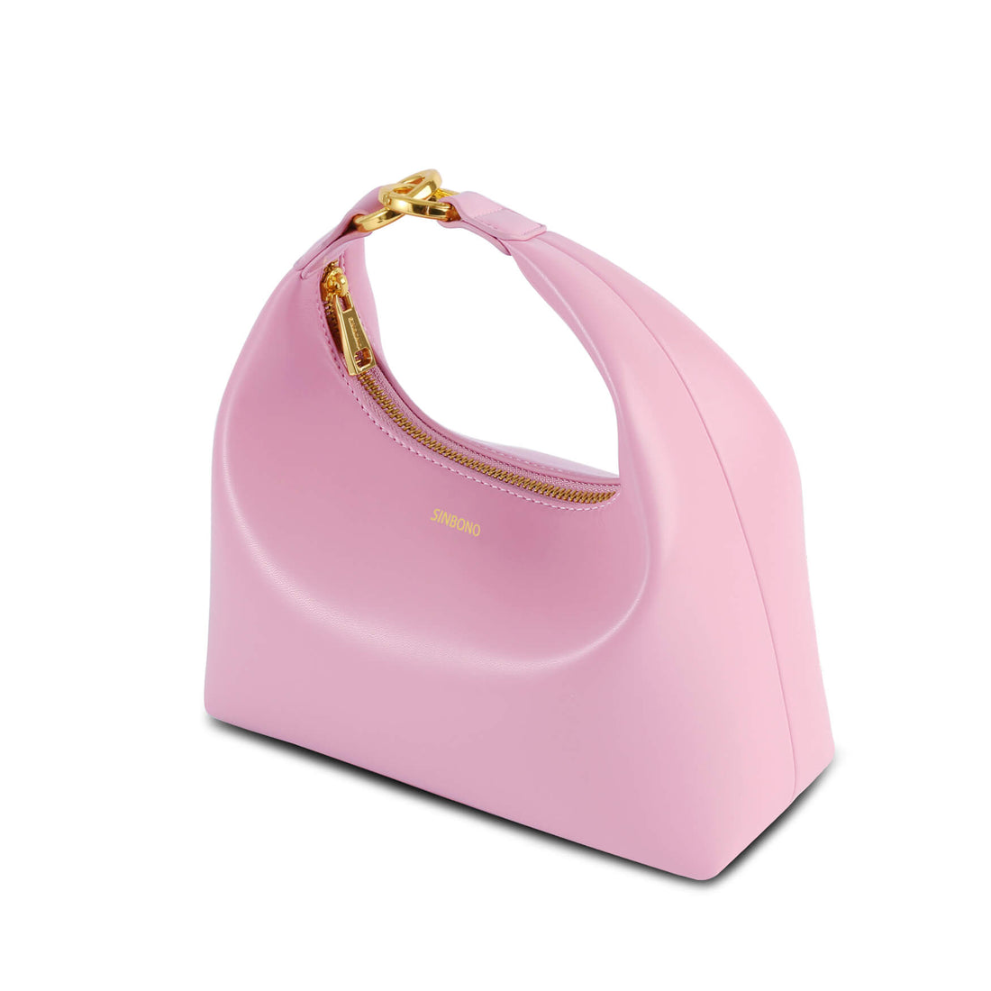 SINBONO Vienna Pink Satchel Bag Women Vegan Leather Handbag