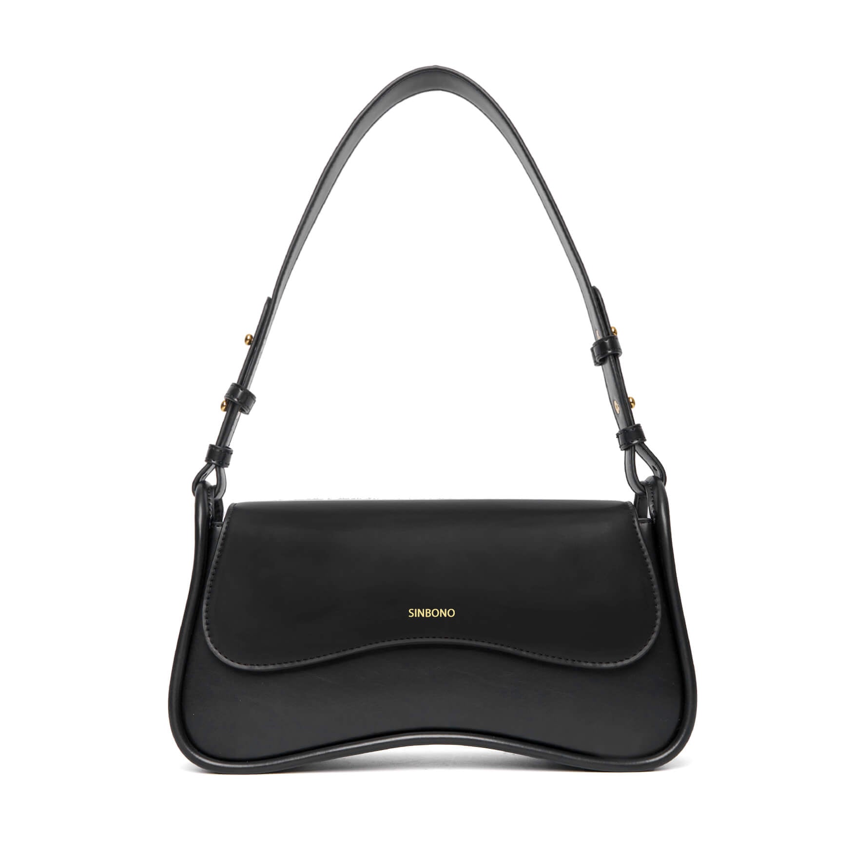 SINBONO Zoe Shoulder Bag  Black - Sustainable Leather Bag