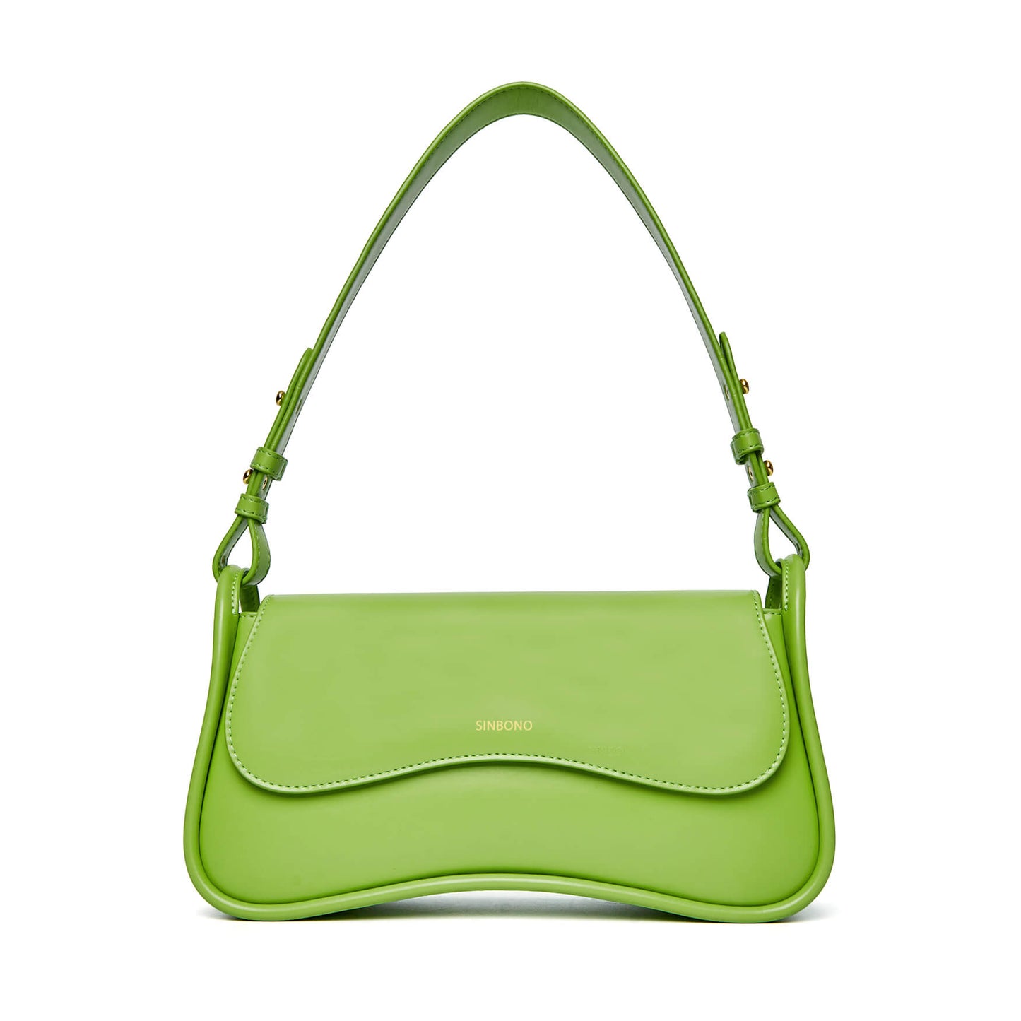 SINBONO Eva Shoulder Bag Lime Green | Leather Shoulder Bag