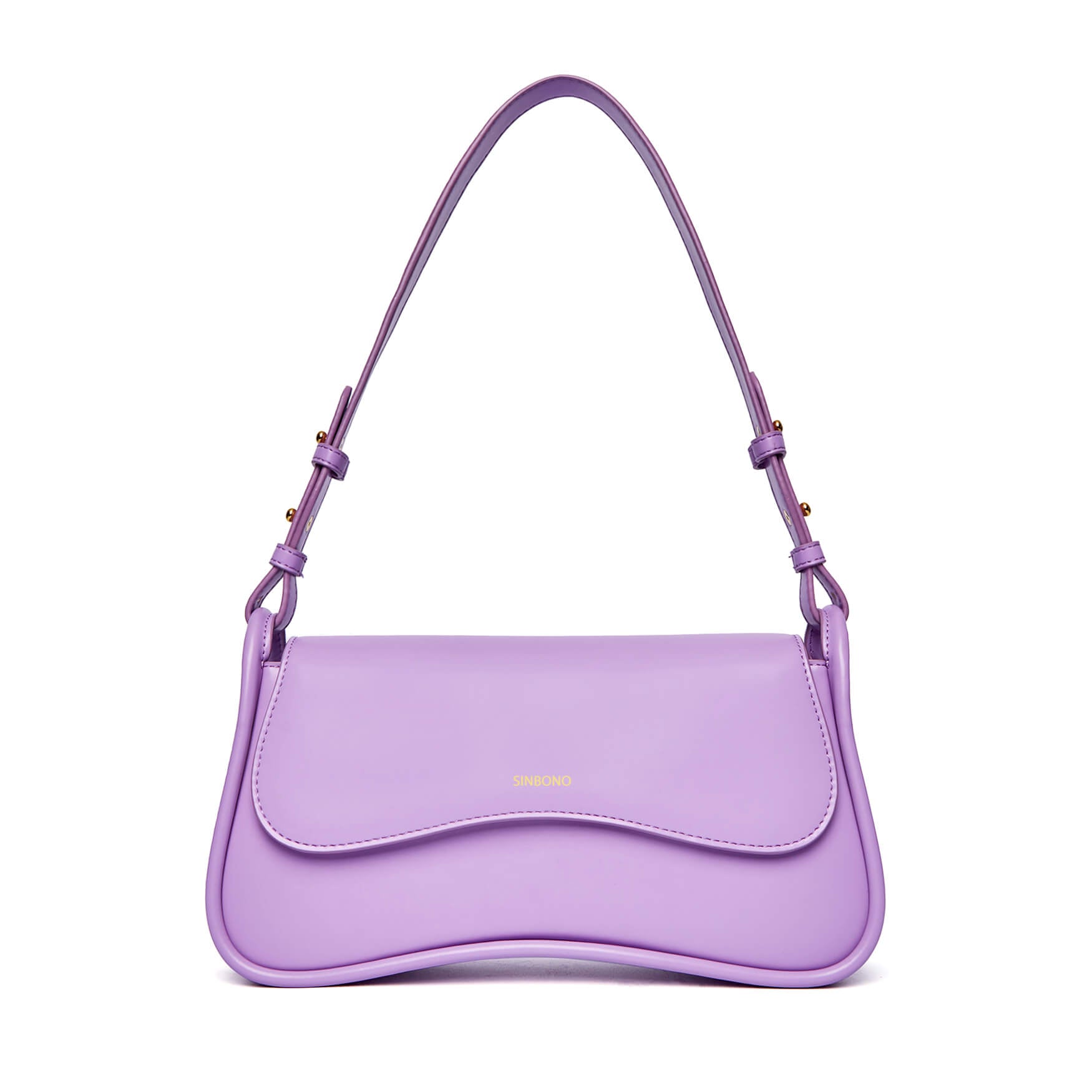 SINBONO Zoe Leather Shoulder Bag Purple - Animal Free Leather Bag